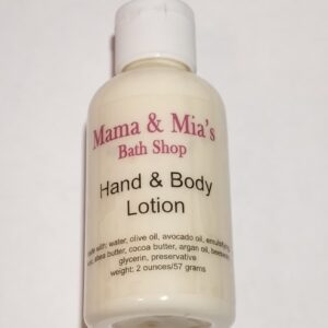 2 oz Hand and Body Lotion in pop-top squeeze bottle