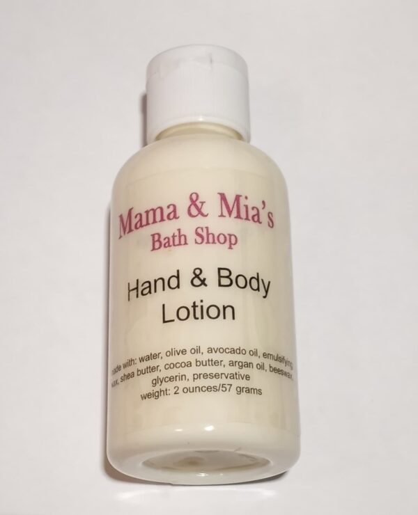 2 oz Hand and Body Lotion in pop-top squeeze bottle